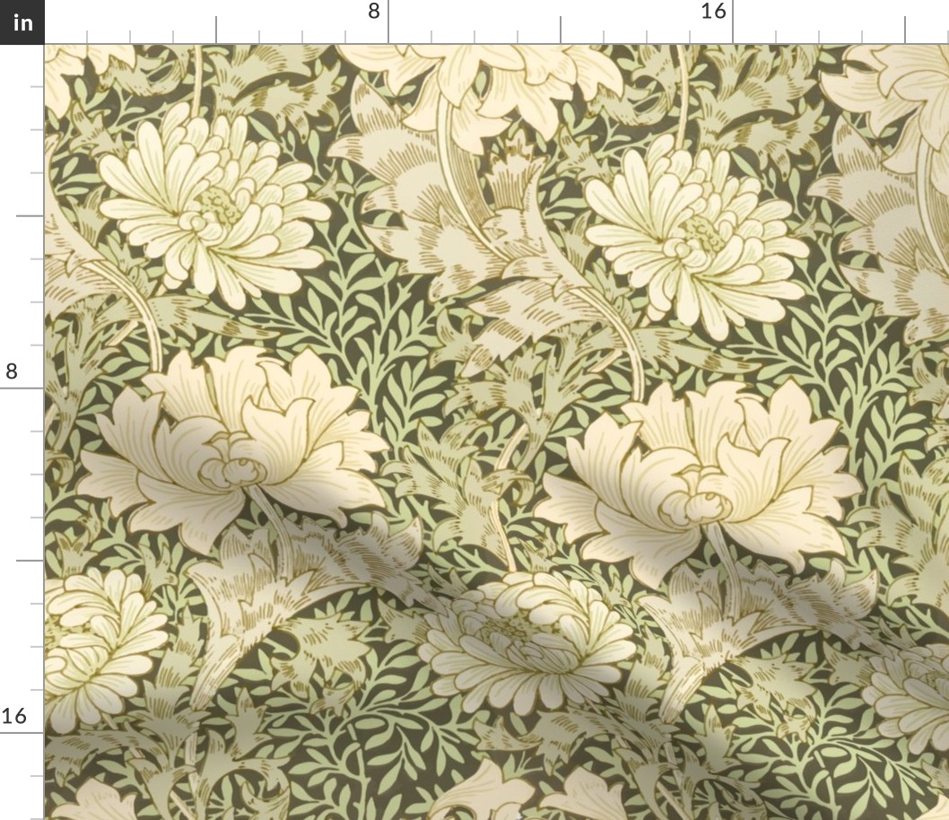 Chrysanthemum-William Morris Lrg scale