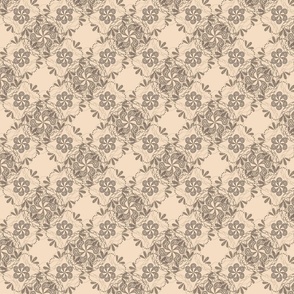 Abstract pattern in  retro style, white background.