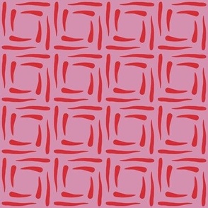 squares of strokes red pink