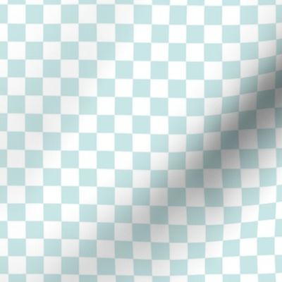 Checker Pattern - Light Cyan and White