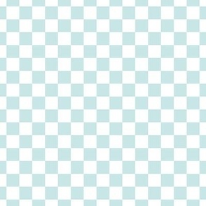 Checker Pattern - Light Cyan and White