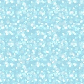 Small Sparkly Bokeh Pattern - Arctic Blue Color