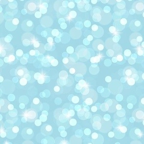 Sparkly Bokeh Pattern - Arctic Blue Color