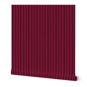 Small Vertical Bengal Stripe Pattern - Ruby and BlackBengal Stripe Pattern - Ruby and Black
