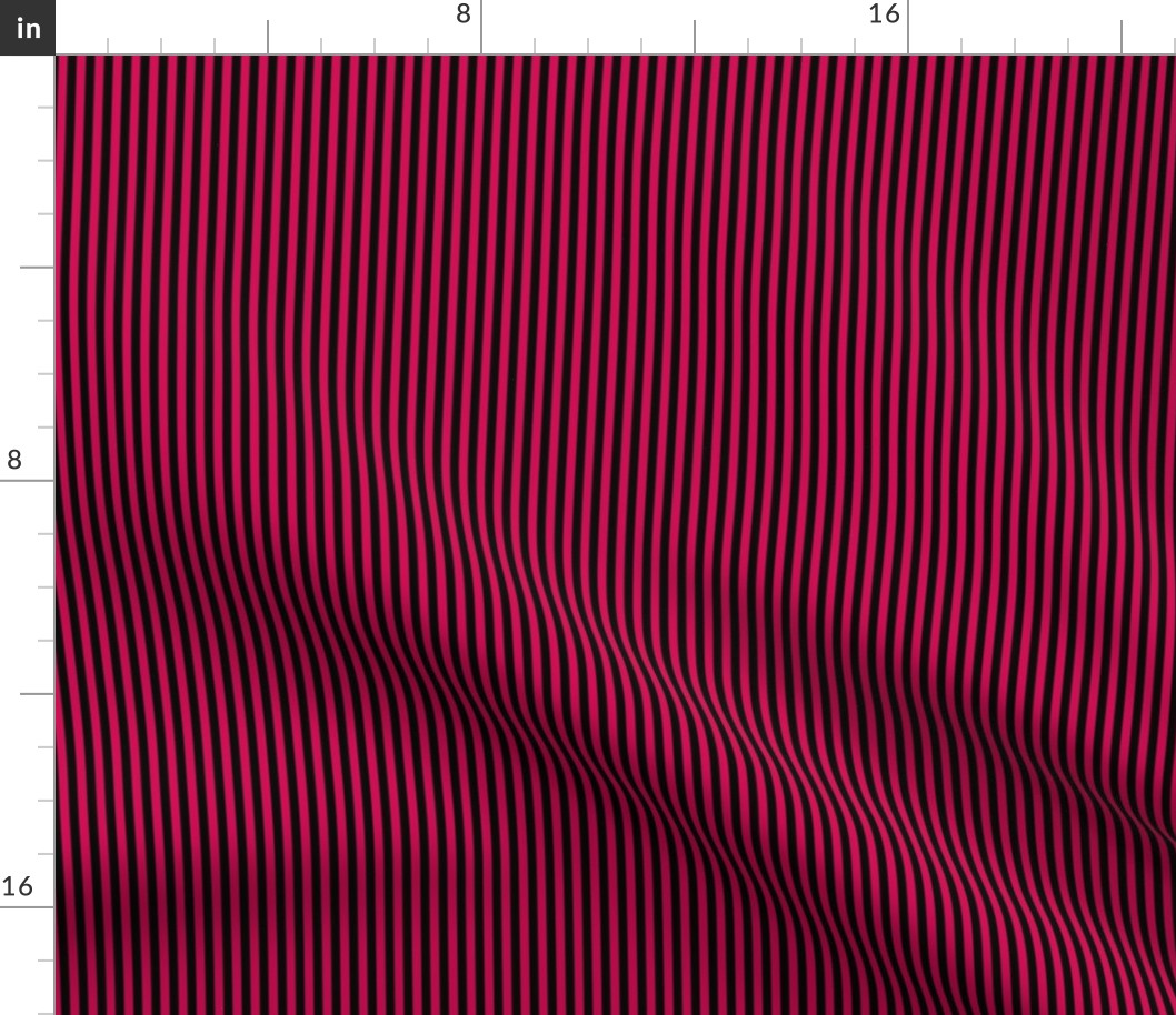 Small Vertical Bengal Stripe Pattern - Ruby and BlackBengal Stripe Pattern - Ruby and Black