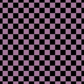 Checker Pattern - Mauve and Black