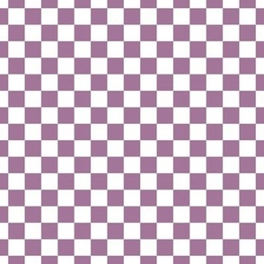 Checker Pattern - Mauve and White