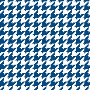Houndstooth Pattern - Blue and White