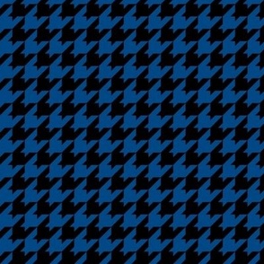 Houndstooth Pattern - Blue and Black
