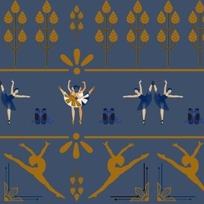 Art Deco ballet ( wallpaper ) - dance ballerina dances