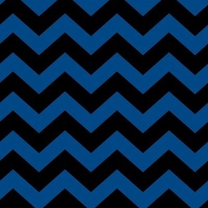 Chevron Pattern - Blue and Black