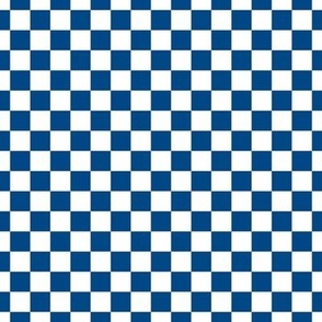Checker Pattern - Blue and White