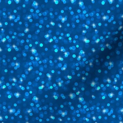 Small Sparkly Bokeh Pattern - Blue Color