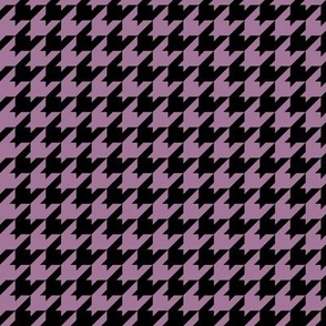 Houndstooth Pattern - Mauve and Black