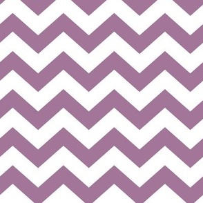 Chevron Pattern - Mauve and White