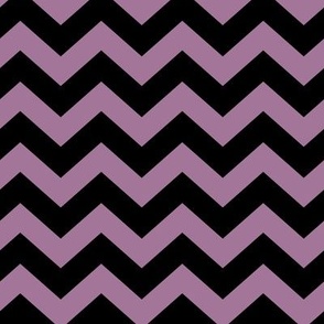 Chevron Pattern - Mauve and Black