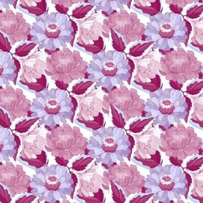 Mauve Lliac and Lavender Blossom Patterns