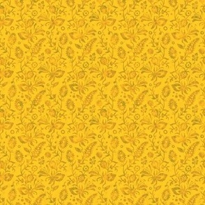 Vintage Ochre floral