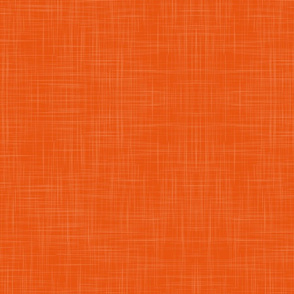Bianco Burnt Orange - Orange Linen fabric, Plain