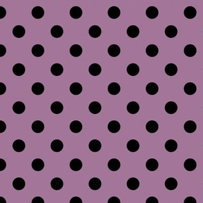 Polka Dot Pattern - Mauve and Black