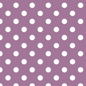 Polka Dot Pattern - Mauve and White