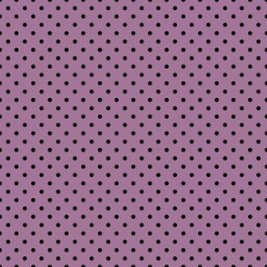 Tiny Polka Dot Pattern - Mauve and Black