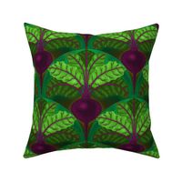 Beetroot Deco purple/green (large)