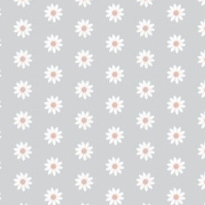 Daisies on grey