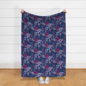 Floral Frenzy (Lilac, Berry, Cobalt)