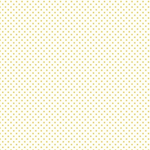 White With Yellow Dots - Small (Fall Rainbow Collection)
