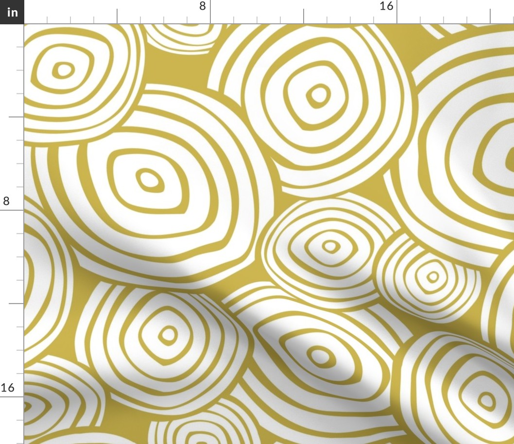 Ringlet - Geometric Citron Yellow White Jumbo Scale 