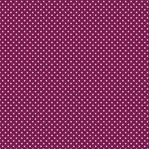 Plum With White Polka Dots - Small (Fall Rainbow Collection)