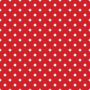 Red With White Dots - Medium (Fall Rainbow Collection)