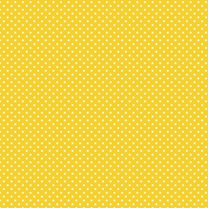 Yellow With White Dots - Small (Fall Rainbow Collection)