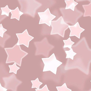 Large Starry Bokeh Pattern - Pale Mauve Color