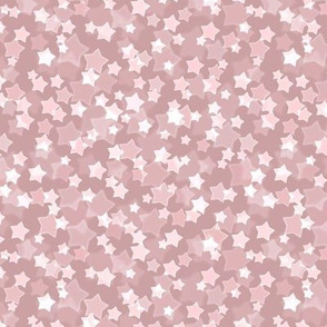 Small Starry Bokeh Pattern - Pale Mauve Color