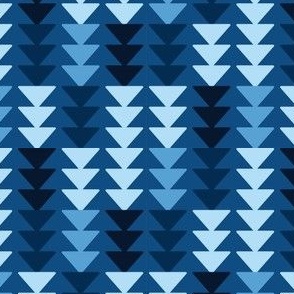 Geometric Triangles - Blue