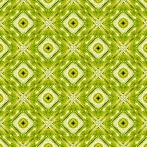 Bright Green Abstract Diamond Squares