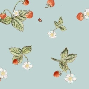 Versailles Marie’s  Mignonette Strawberries Scatter Aqua