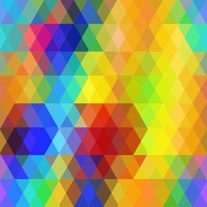 Abstract pattern with bright colored rhombus. Geometric background rainbow color. Vector illustration