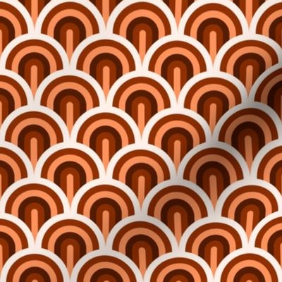 Orange Scallop Pattern