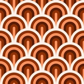 Orange Scallop Pattern