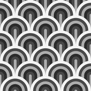 Gray Scallop Pattern