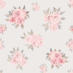 French Roses in grey