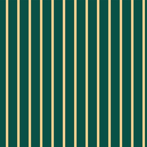 Vertical stripes vanilla on bottle green