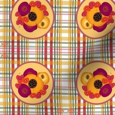 stone fruit country plaid-med