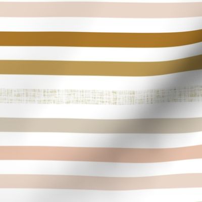 1/2" linen stripes: cider, tortilla, latte linen, linen, 38-9, 39-9