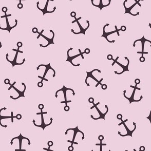 Anchors. Pink background