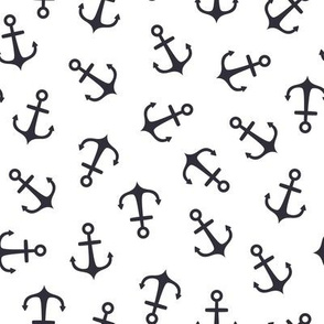 Anchors. White background