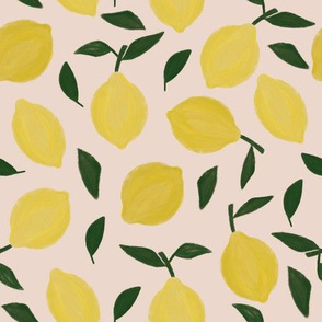 39-9 gouache painted lemons